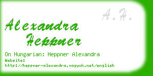 alexandra heppner business card